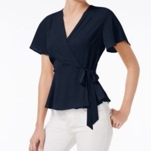 NWOT Monteau Wrap Top